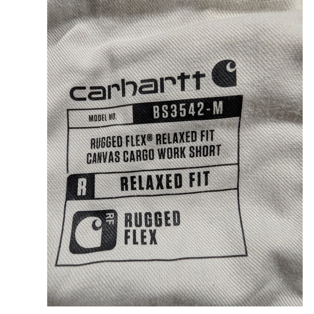 Carhartt Cargo Shorts Mens 42 Gray Rugged Flex Canvas Relaxed Fit BS3542-M - Picture 9 of 11